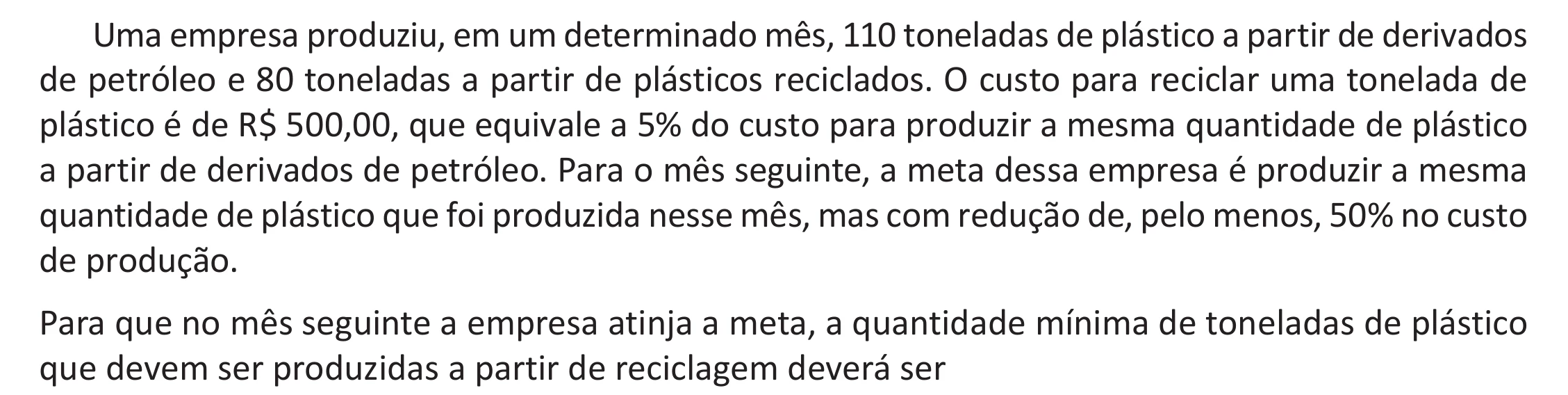 Enunciado original completo da questão 157 do ENEM 2025 - 2º Dia – Caderno 11 – Laranja (Braile e ledor) – Aplicação Regular - (Ampliada), página 48.