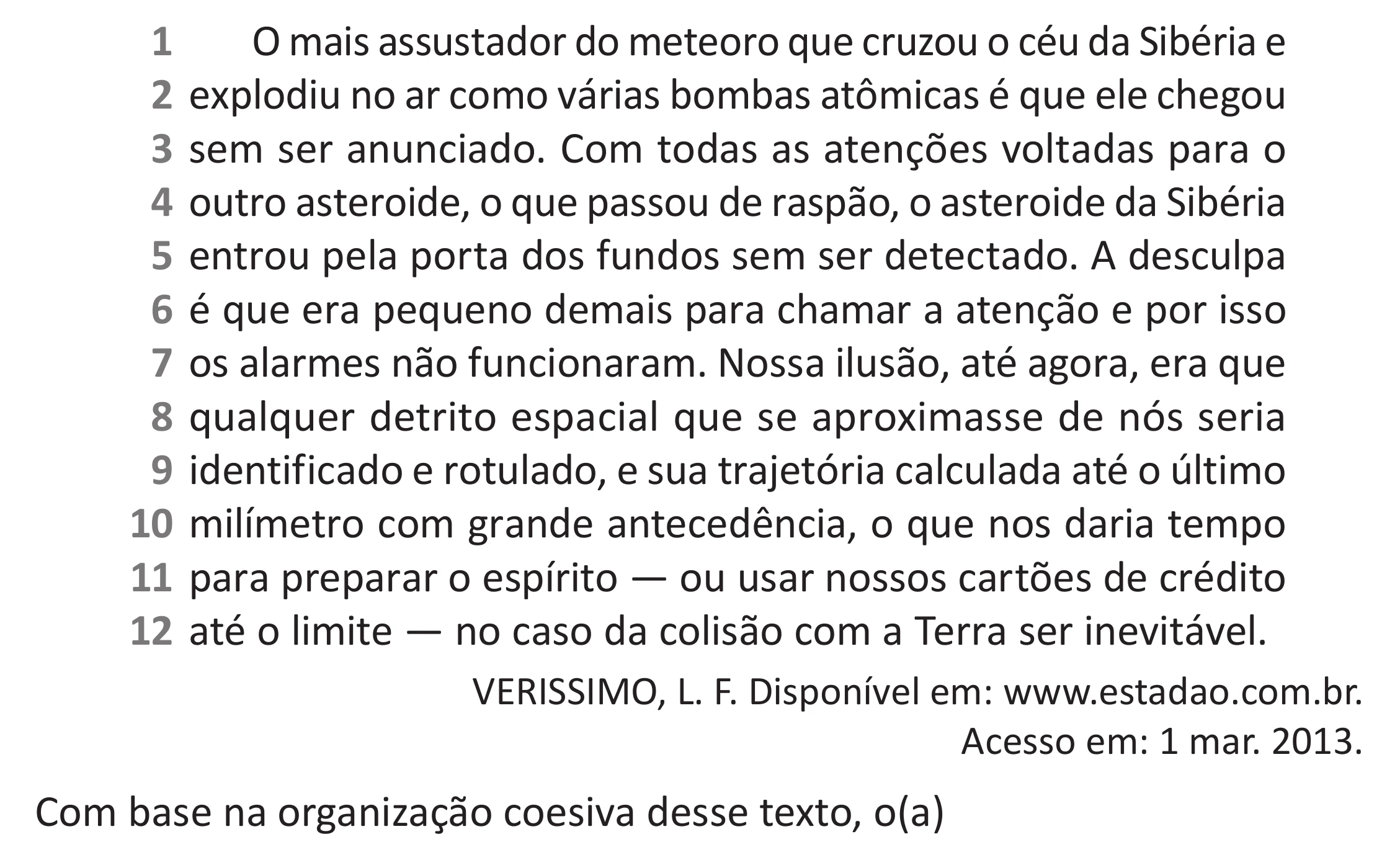 Enunciado original completo da questão 45 do ENEM 2025 - 1º Dia – Caderno 9 – Laranja (Braile e ledor) – Aplicação Regular - (Superampliada), página 51.