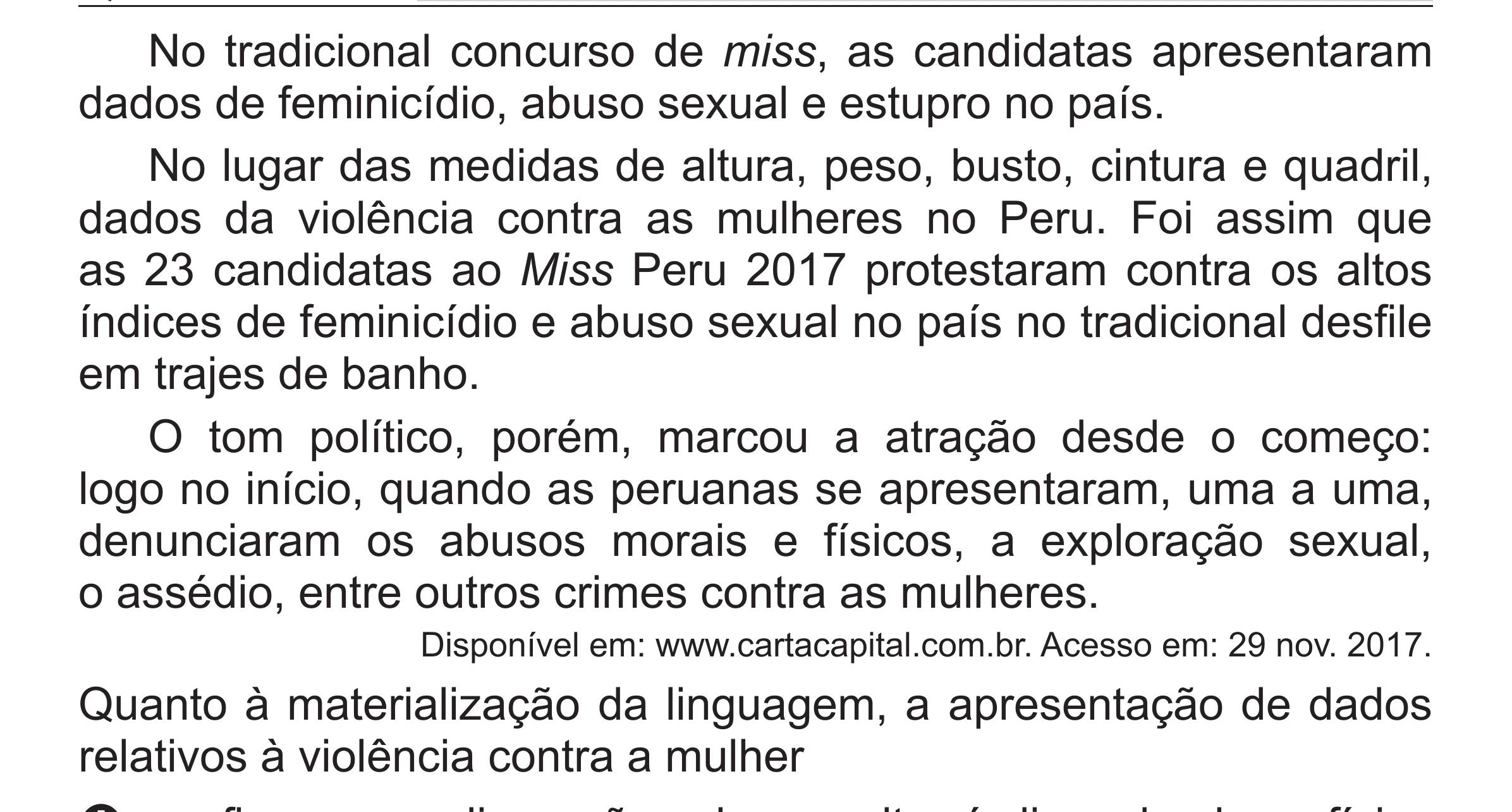 Enunciado original completo da questão 14 do ENEM 2018 - 1º Dia - Caderno 1 - Azul (Superampliada) – Aplicação regular, página 19.