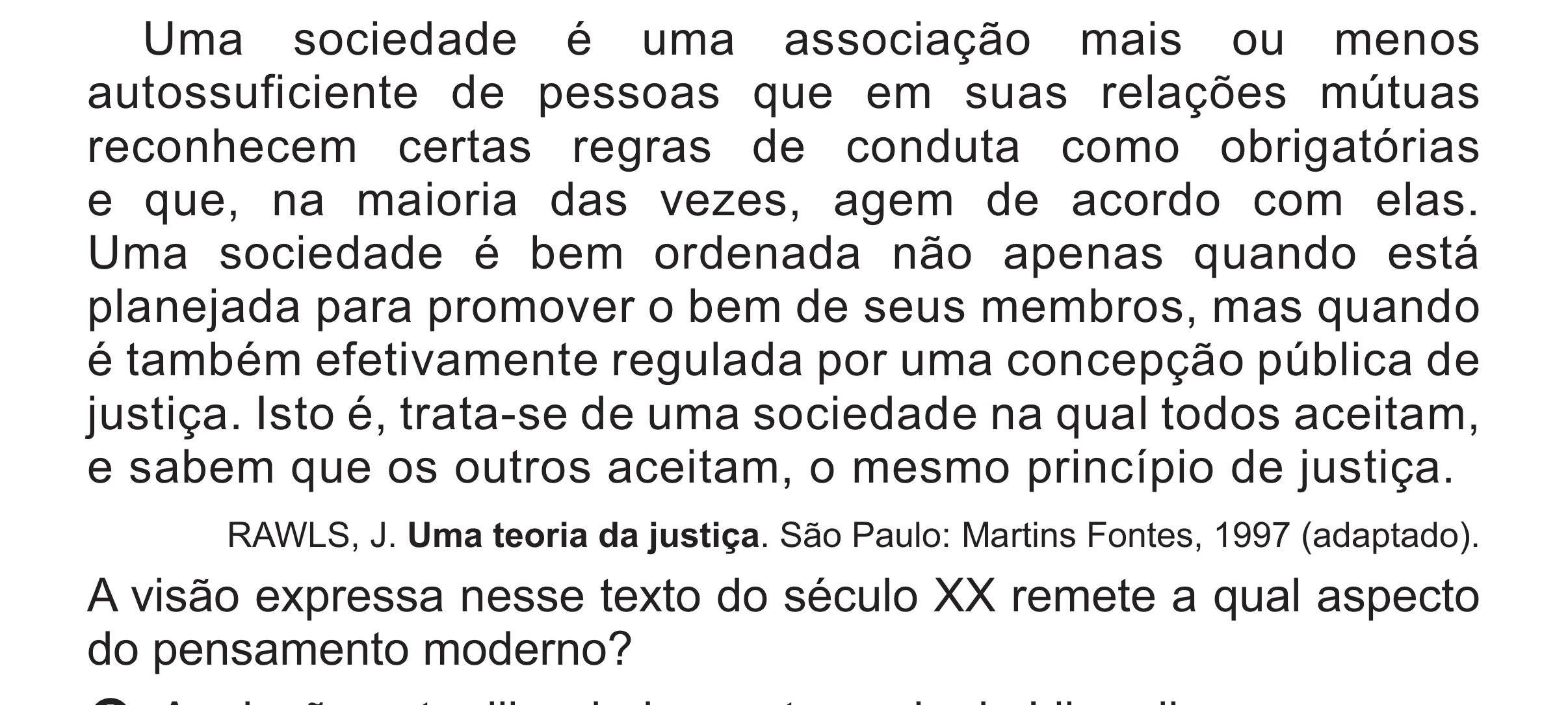 Enunciado original completo da questão 64 do ENEM 2017 - 1º Dia - Caderno 1 - Azul (Superampliada) – Aplicação regular, página 63.