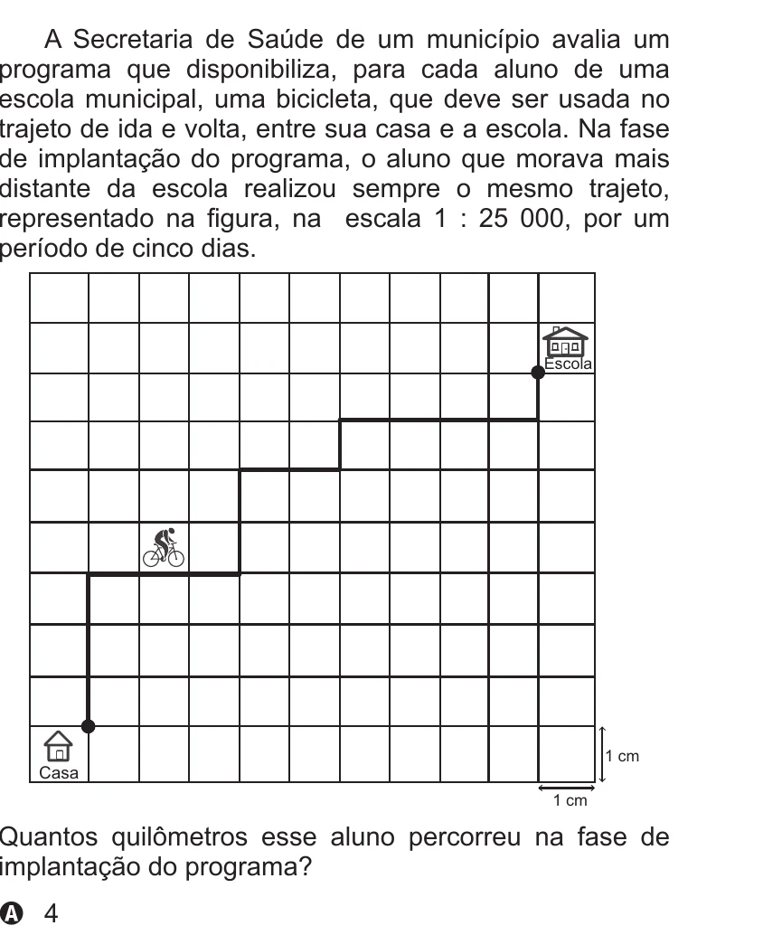 Enunciado original completo da questão 180 do ENEM 2013 - 2º Dia - Caderno 5 - Amarelo – Aplicação regular, página 31.