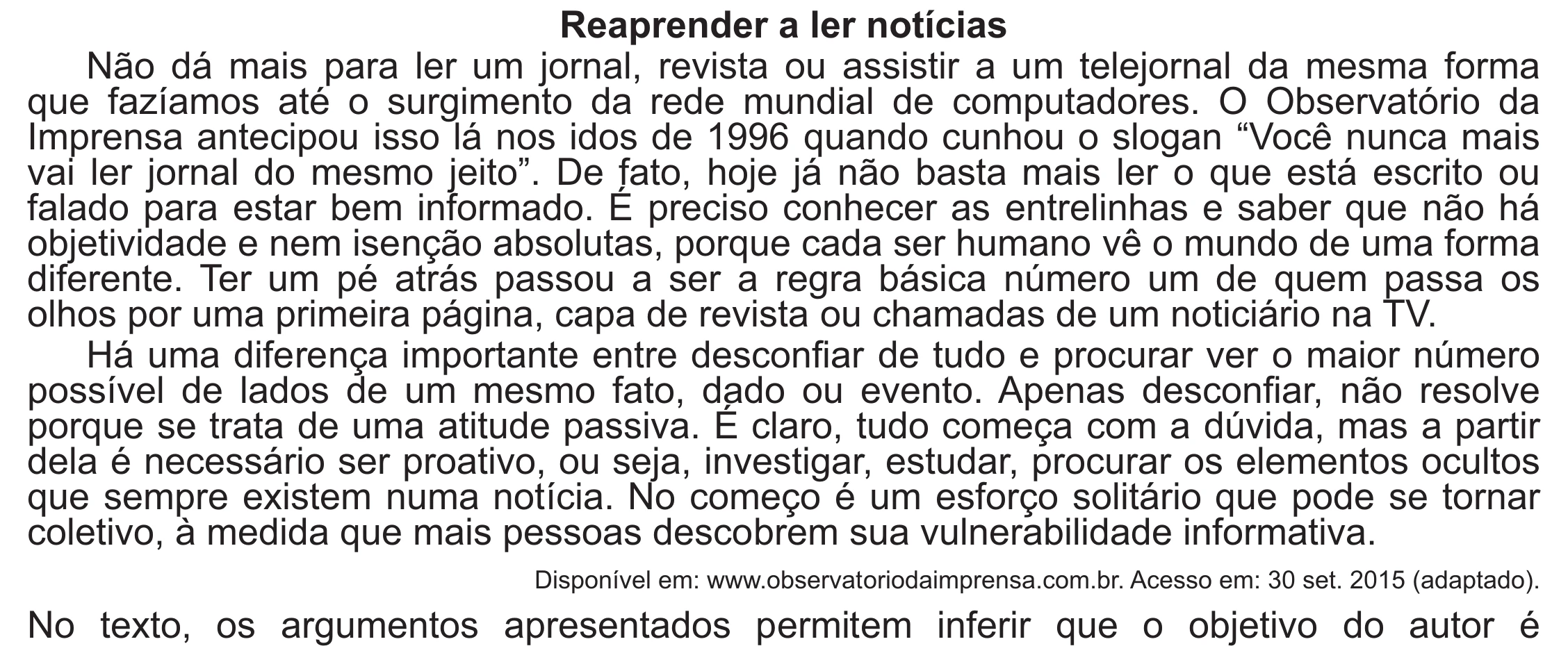 Enunciado original completo da questão 35 do ENEM 2021 - 1º Dia – Caderno 10 – Verde (Libras – Ampliada) – Aplicação Regular, página 31.