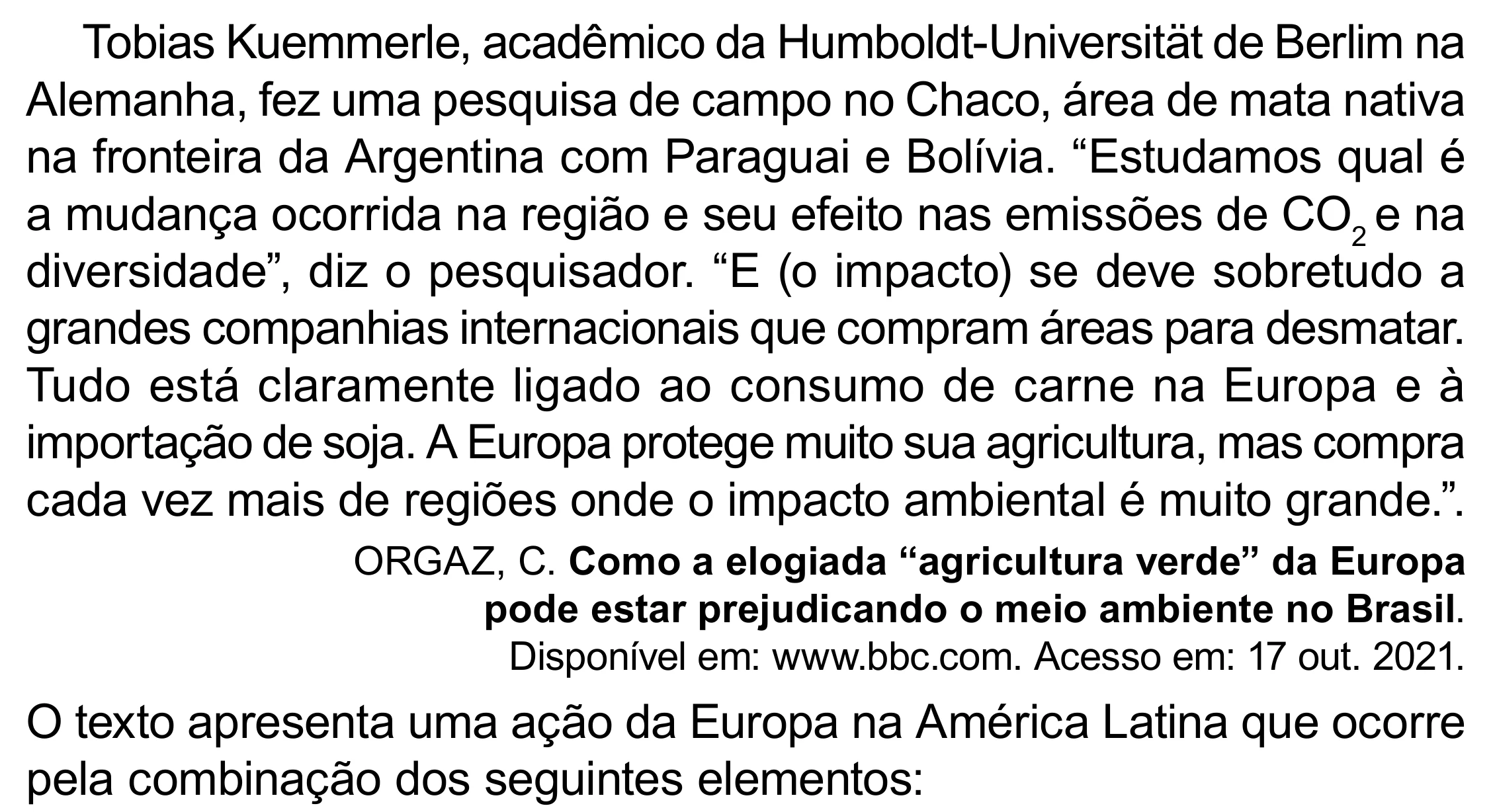Enunciado original completo da questão 90 do ENEM 2023 - 1º Dia – Caderno 4 – Rosa (Superampliada) – Reaplicação/PPL, página 95.