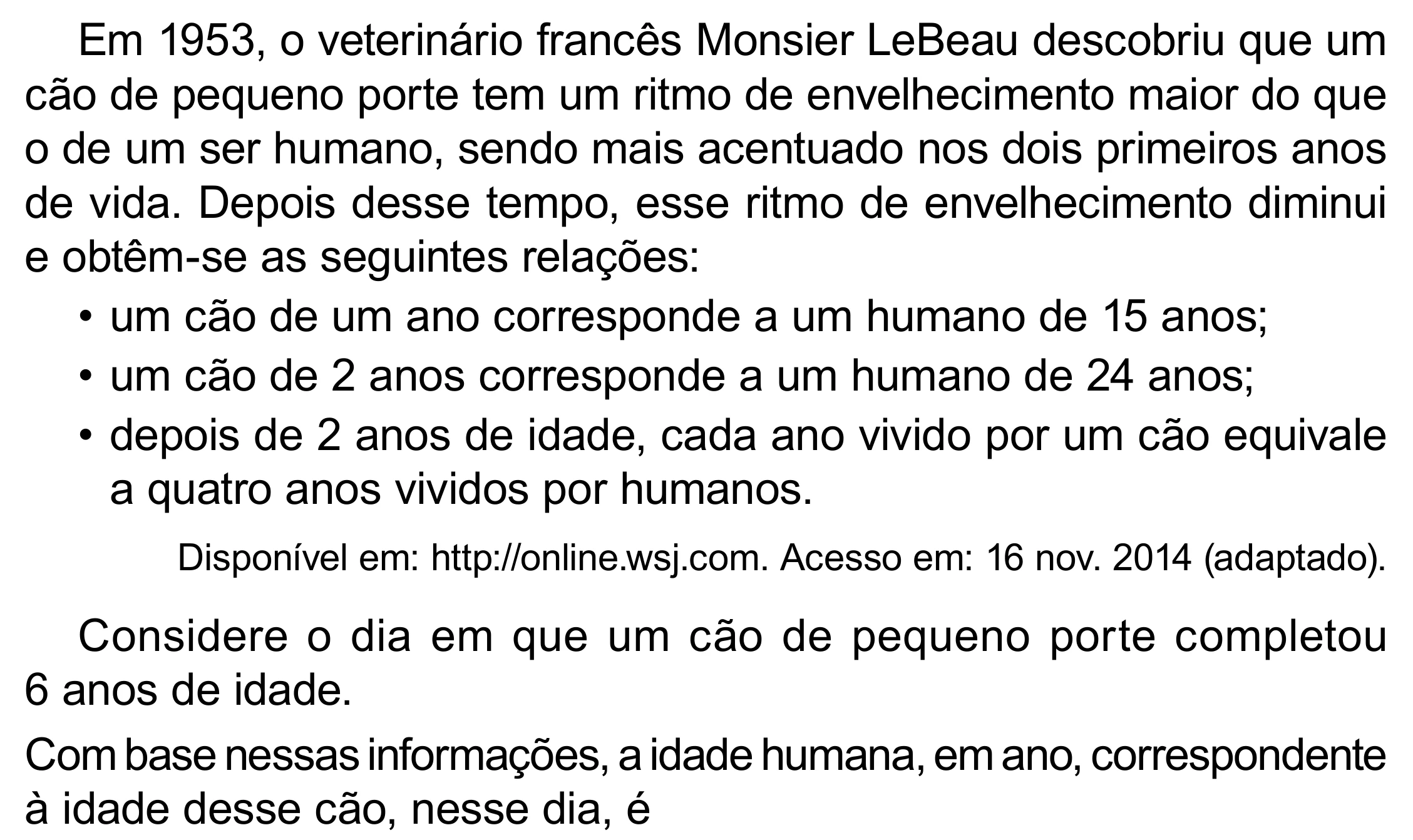 Enunciado original completo da questão 140 do ENEM 2023 - 2º Dia – Caderno 8 – Rosa (Superampliada) – Reaplicação/PPL, página 53.