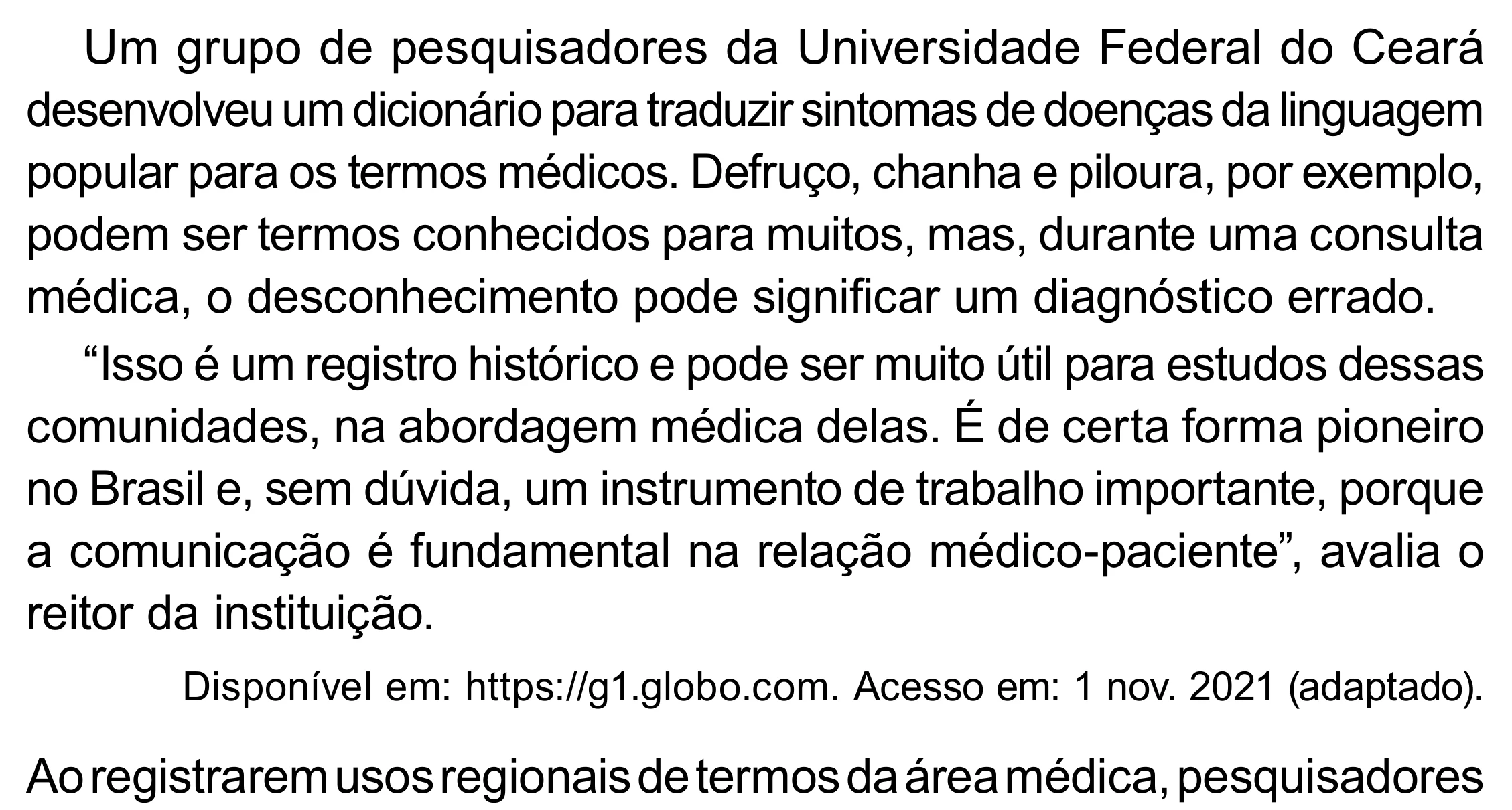 Enunciado original completo da questão 32 do ENEM 2023 - 1º Dia – Caderno 10 – Verde (Libras) – Aplicação Regular - (Superampliada), página 43.