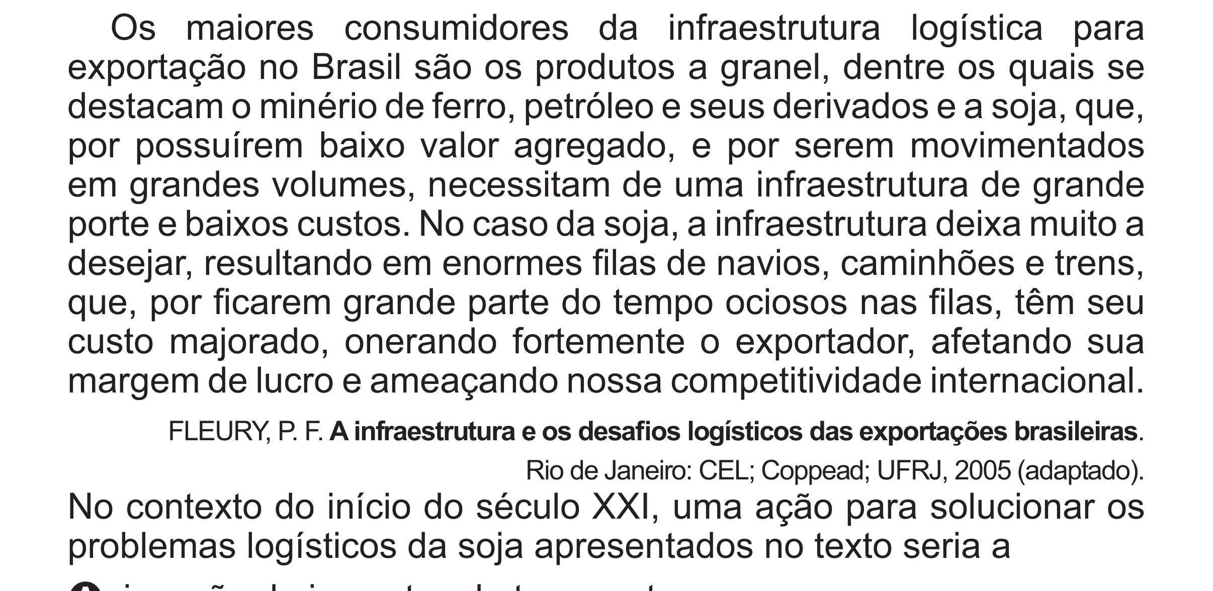 Enunciado original completo da questão 56 do ENEM 2017 - 1º Dia - Caderno 1 - Azul (Superampliada) – Aplicação regular, página 58.