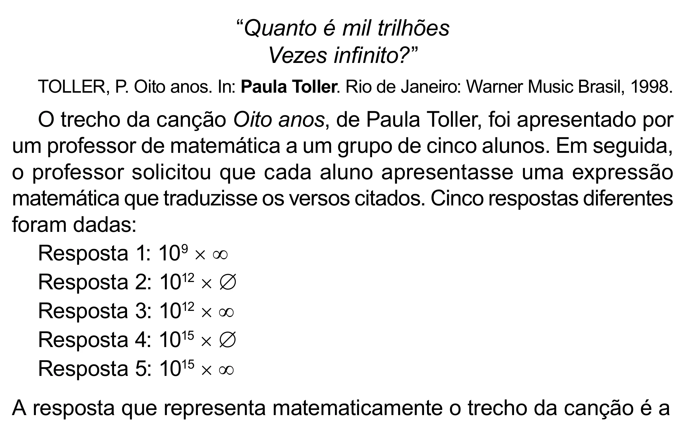 Enunciado original completo da questão 173 do ENEM 2023 - 2º Dia – Caderno 8 – Rosa (Superampliada) – Reaplicação/PPL, página 88.