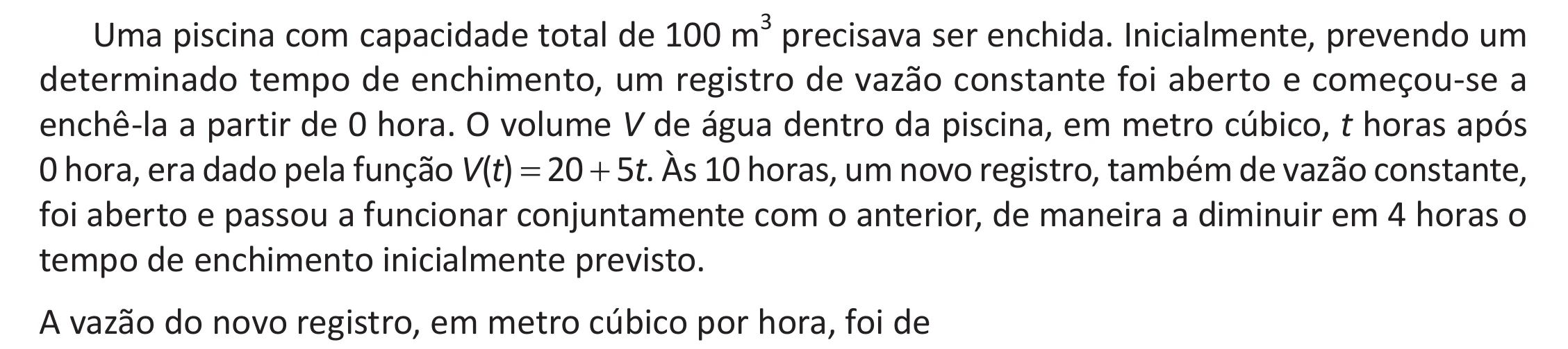 Enunciado original completo da questão 171 do ENEM 2025 - 2º Dia – Caderno 11 – Laranja (Braile e ledor) – Aplicação Regular - (Ampliada) - Belém, Ananindeua e Marituba, página 56.
