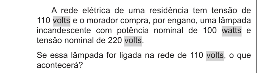 Enunciado original completo da questão 78 do ENEM 2015 - 1º Dia - Caderno 11 - Branco – Reaplicação/PPL - Ledor, página 27.