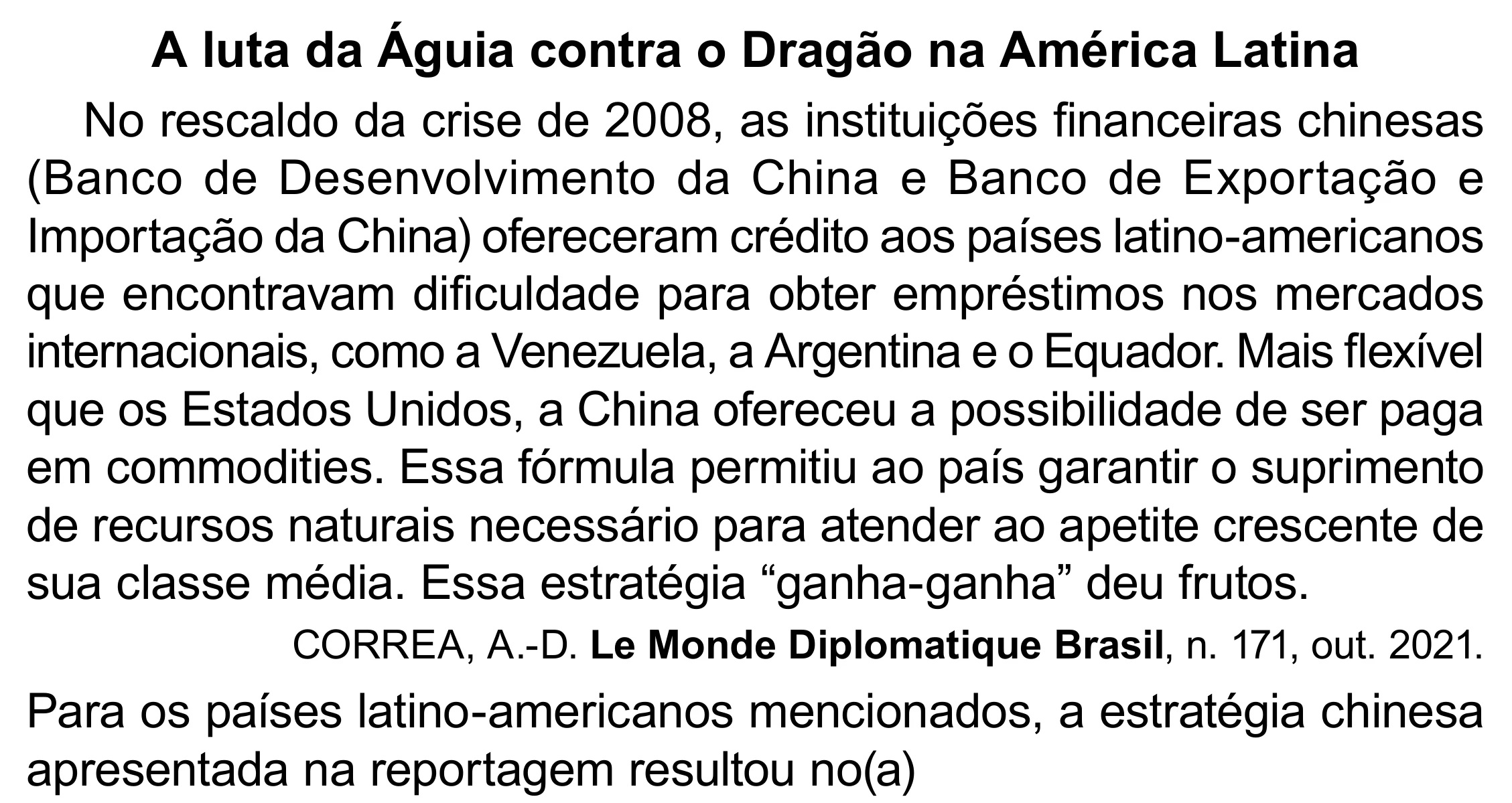 Enunciado original completo da questão 49 do ENEM 2023 - 1º Dia – Caderno 4 – Rosa (Superampliada) – Reaplicação/PPL, página 58.