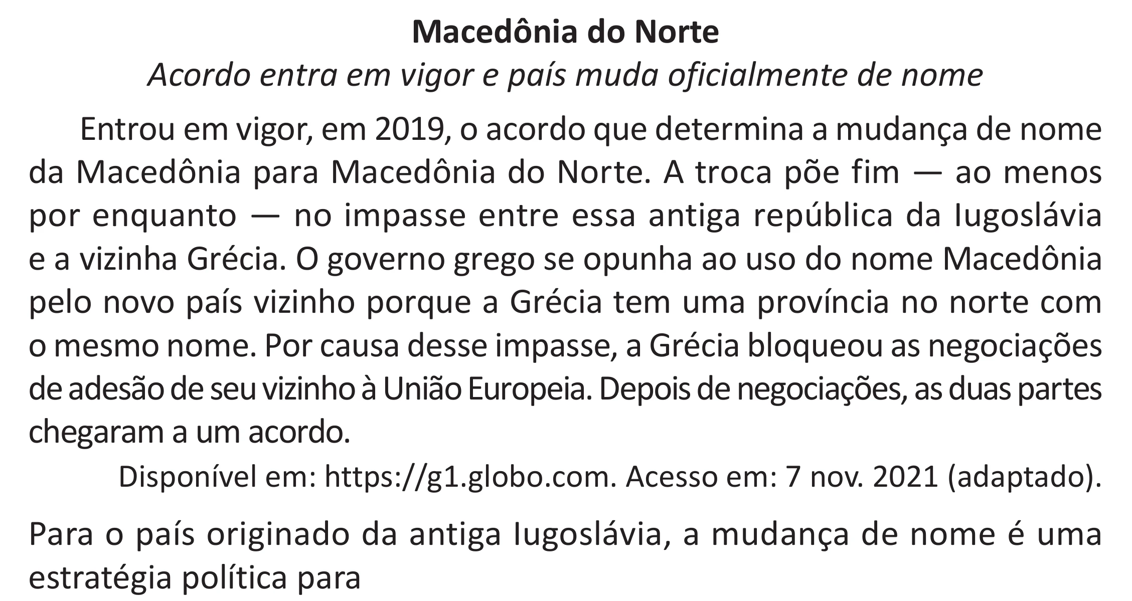 Enunciado original completo da questão 51 do ENEM 2025 - 1º Dia – Caderno 9 – Laranja (Braile e ledor) – Aplicação Regular - (Superampliada), página 60.
