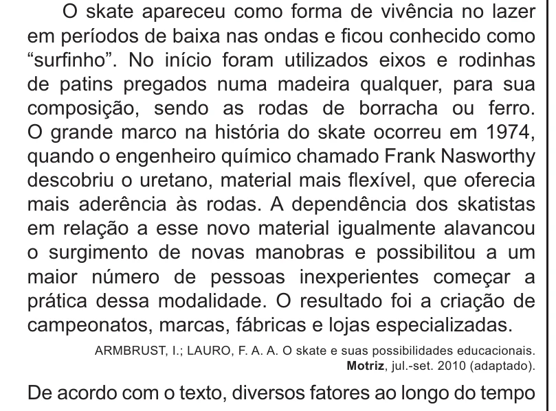 Enunciado original completo da questão 13 do ENEM 2021 - 1º Dia – Caderno 10 – Verde (Libras) – Aplicação Regular, página 8.