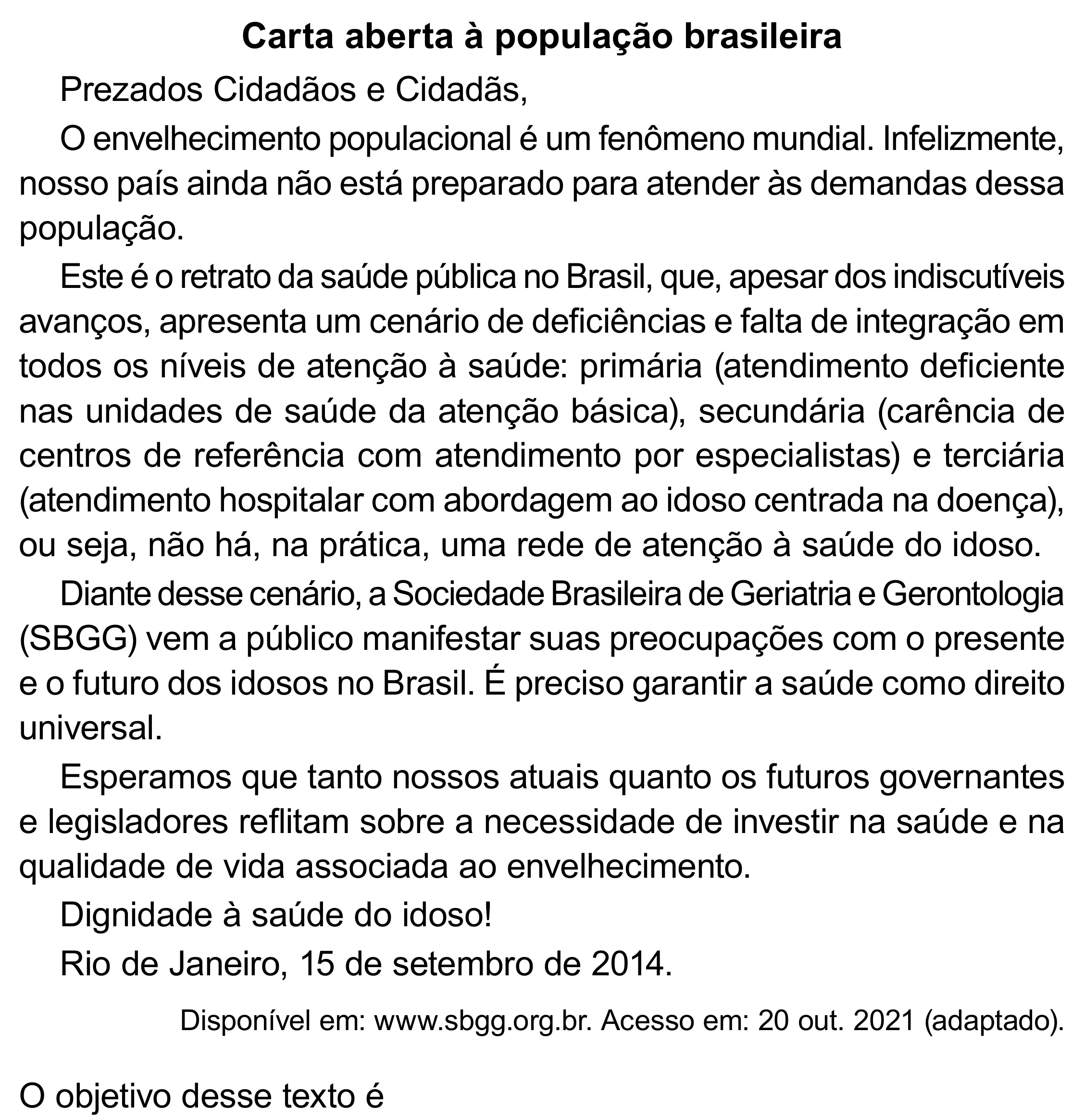 Enunciado original completo da questão 8 do ENEM 2023 - 1º Dia – Caderno 10 – Verde (Libras) – Aplicação Regular - (Superampliada), página 18.