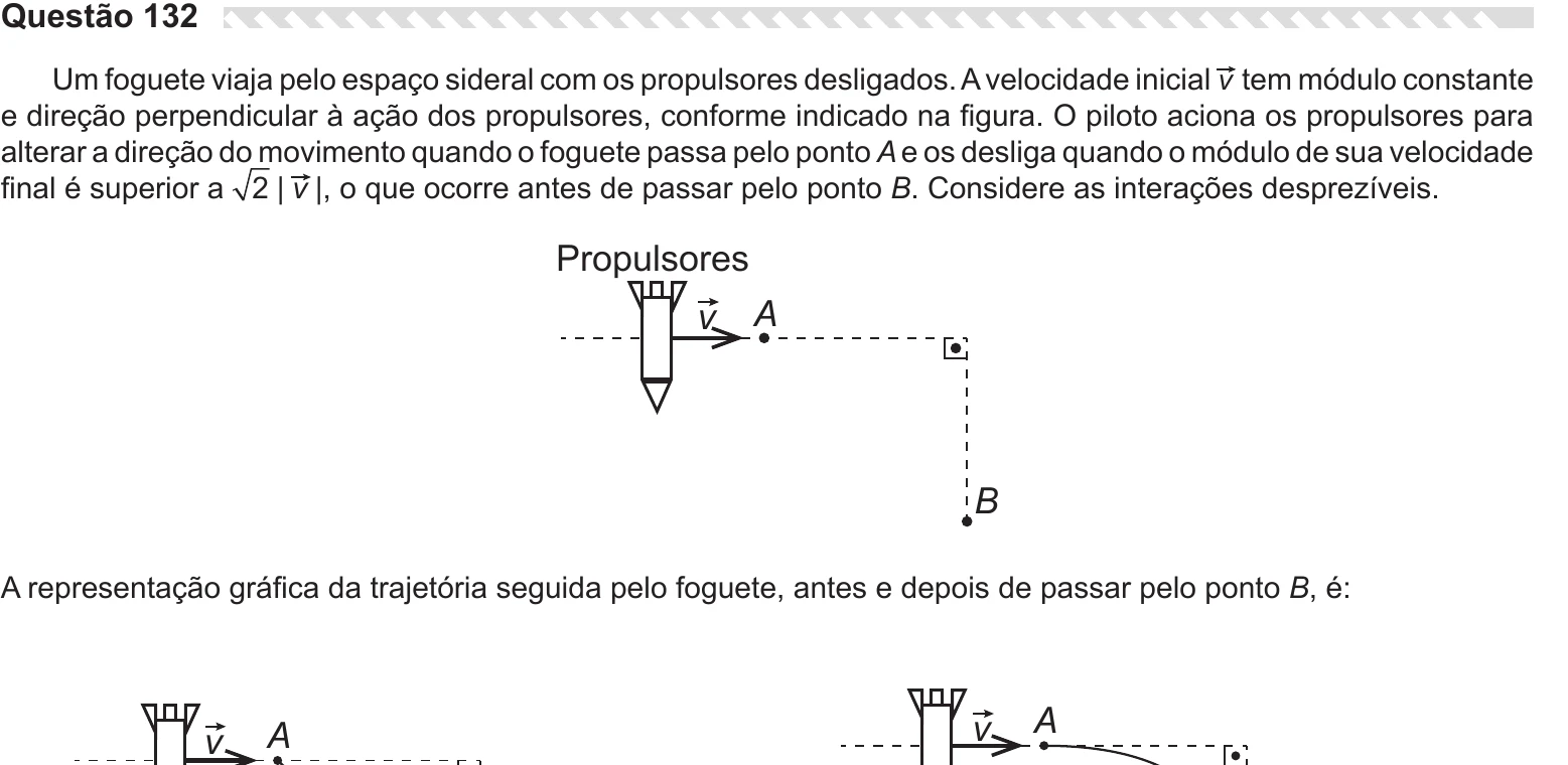 Enunciado original completo da questão 132 do ENEM 2019 - 2º Dia – Caderno 7 – Azul – Reaplicação/PPL, página 15.
