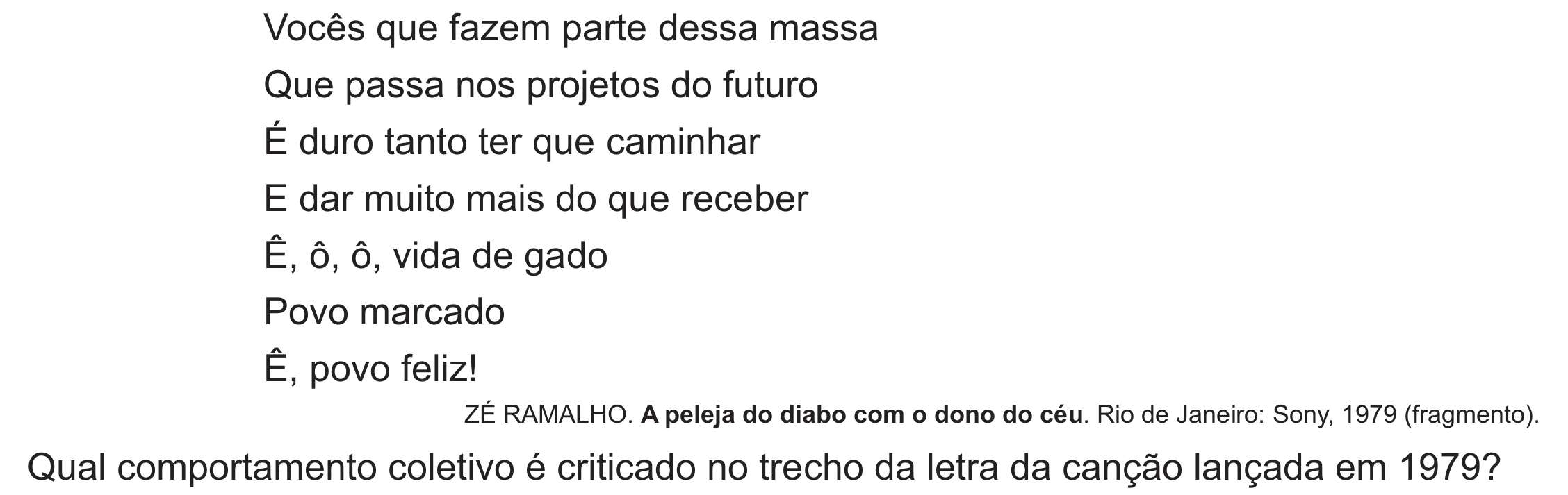 Enunciado original completo da questão 81 do ENEM 2021 - 1º Dia – Caderno 2 – Amarelo (Ampliada) – Aplicação Regular, página 59.