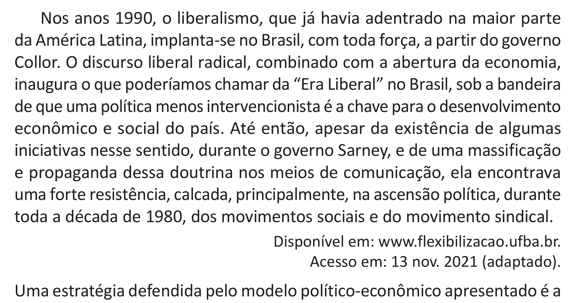 Enunciado original completo da questão 83 do ENEM 2025 - 1º Dia – Caderno 9 – Laranja (Braile e ledor) – Aplicação Regular - (Superampliada) - Belém, Ananindeua e Marituba, página 89.