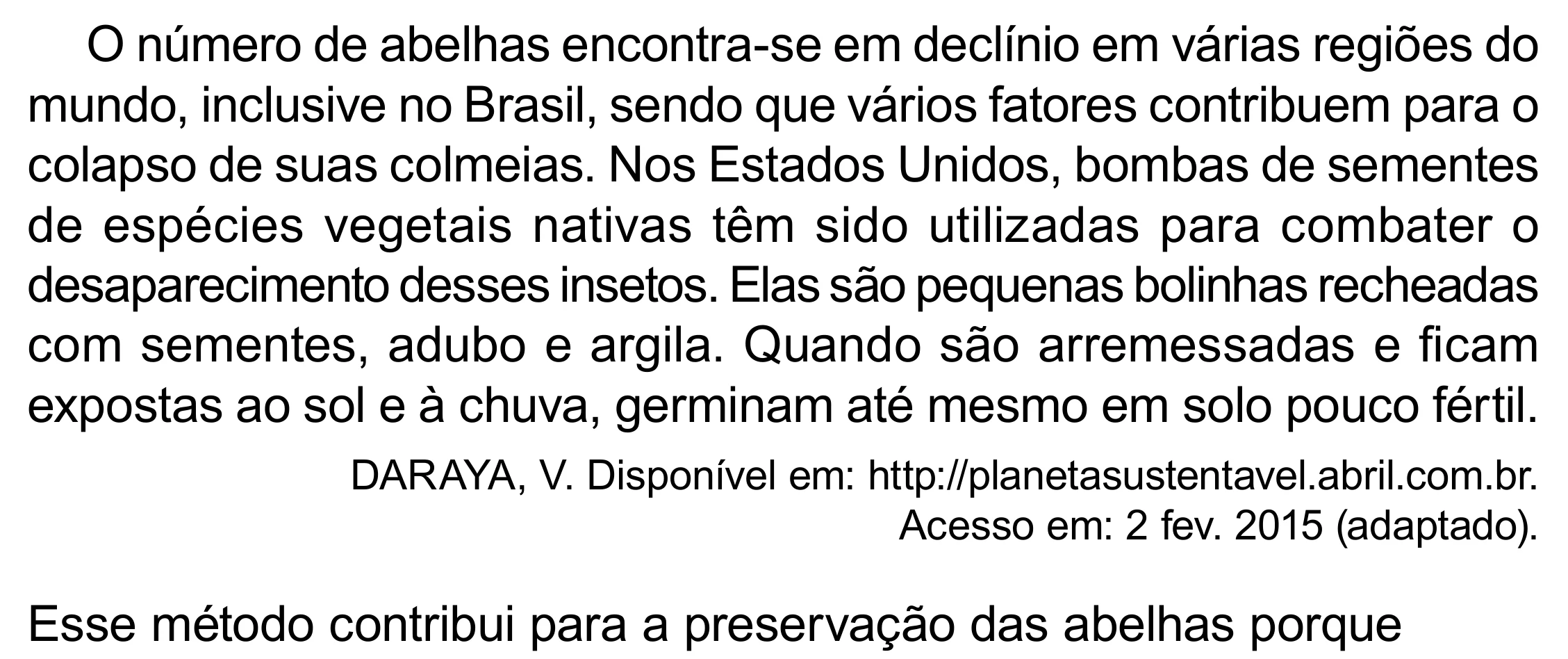 Enunciado original completo da questão 130 do ENEM 2023 - 2º Dia – Caderno 12 – Verde (Libras) – Aplicação Regular - (Superampliada), página 42.