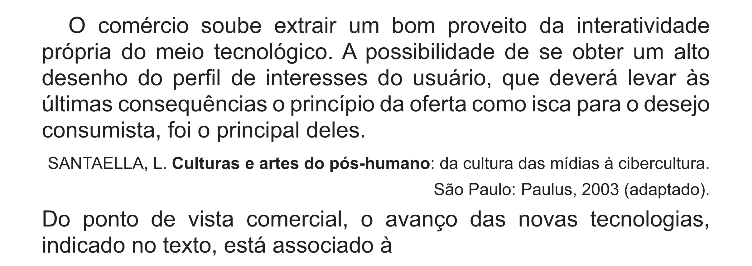 Enunciado original completo da questão 89 do ENEM 2017 - 1º Dia - Caderno 1 - Azul (Superampliada) – Aplicação regular, página 78.
