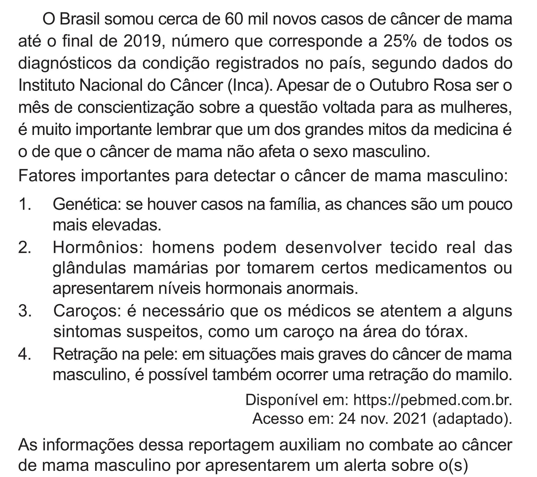 Enunciado original completo da questão 10 do ENEM 2024 - 1º Dia – Caderno 4 – Verde – Aplicação Regular - (Superampliada), página 17.