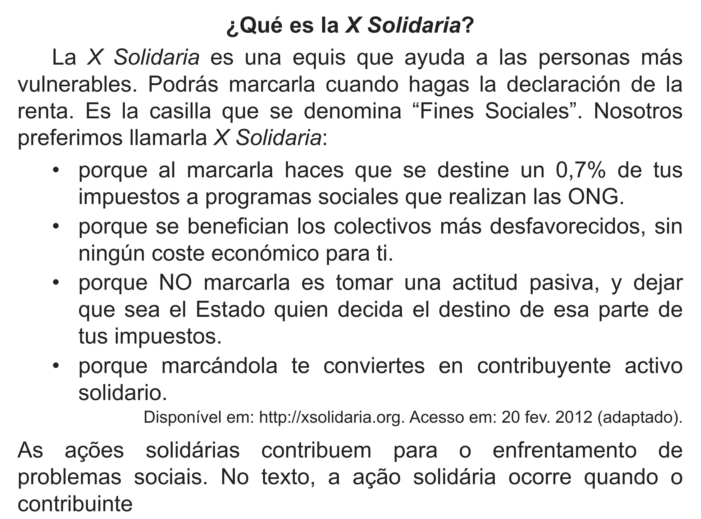 Enunciado original completo da questão 3 (espanhol) do ENEM 2018 - 1º Dia - Caderno 1 - Azul (Superampliada) – Aplicação regular, página 9.