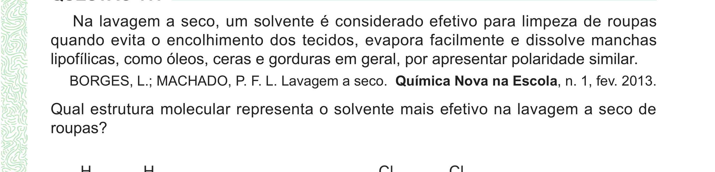 Enunciado original completo da questão 111 do ENEM 2024 - 2º Dia – Caderno 8 – Verde (Ampliada) – Reaplicação/PPL, página 13.