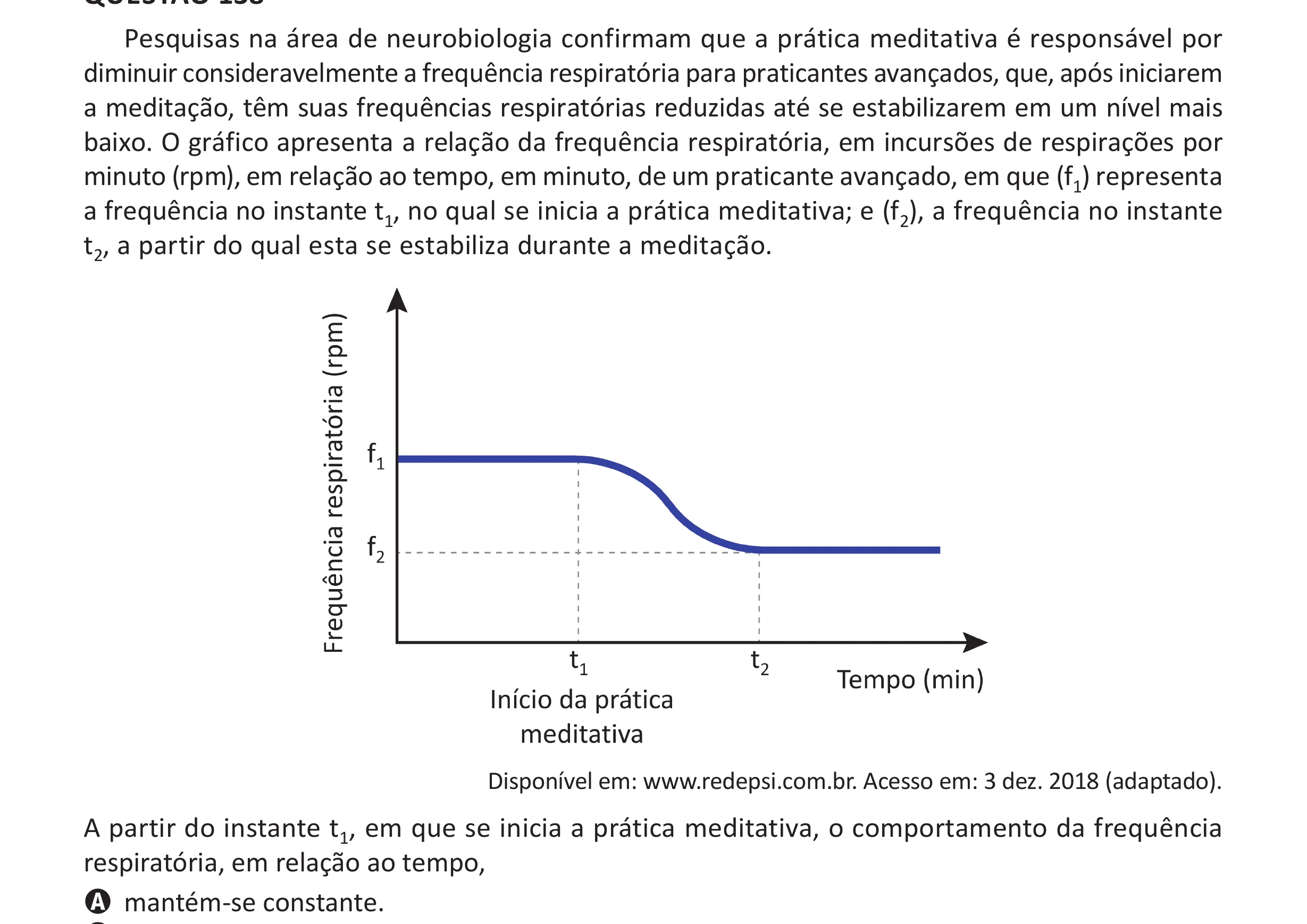 Enunciado original completo da questão 138 do ENEM 2025 - 2º Dia – Caderno 11 – Laranja (Braile e ledor) – Aplicação Regular - (Ampliada), página 33.