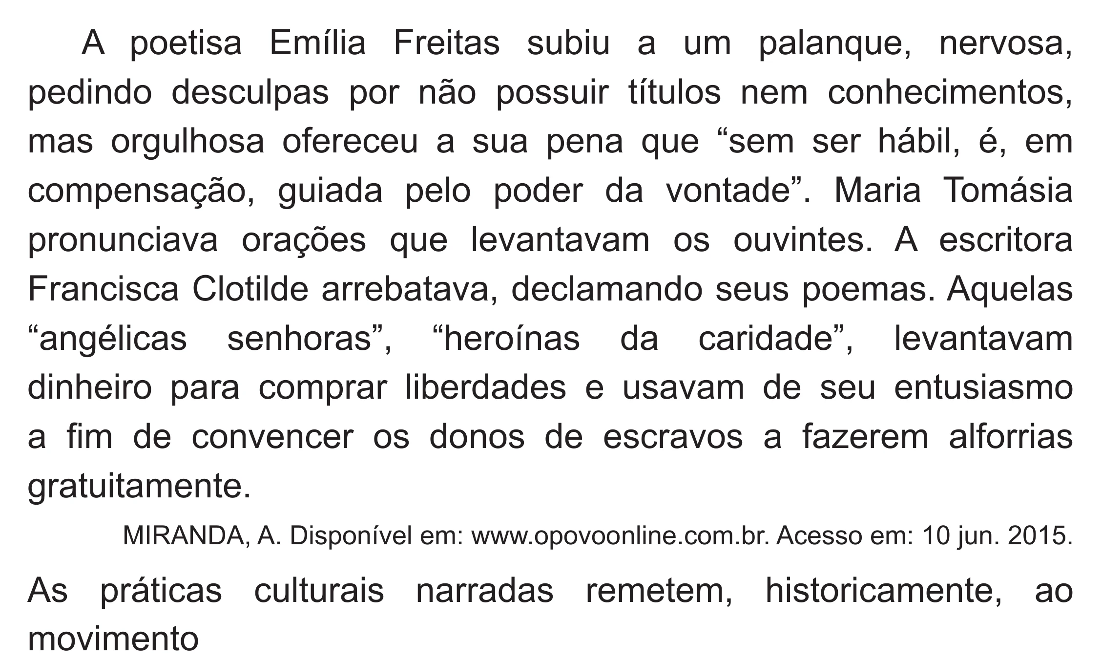 Enunciado original completo da questão 57 do ENEM 2018 - 1º Dia - Caderno 1 - Azul (Superampliada) – Aplicação regular, página 59.