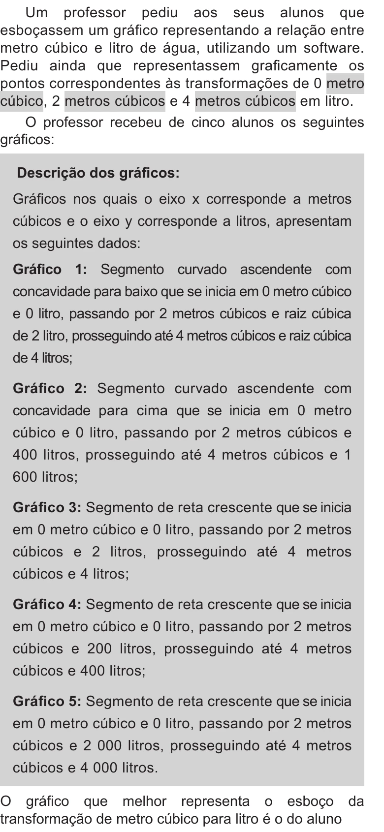 Enunciado original completo da questão 151 do ENEM 2020 - 2º Dia – Caderno 11 – Laranja (braile e ledor) – Reaplicação/PPL, página 20.