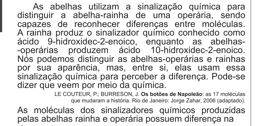 Enunciado original completo da questão 91 do ENEM 2018 - 2º Dia - Caderno 8 - Rosa – Aplicação regular, página 2.