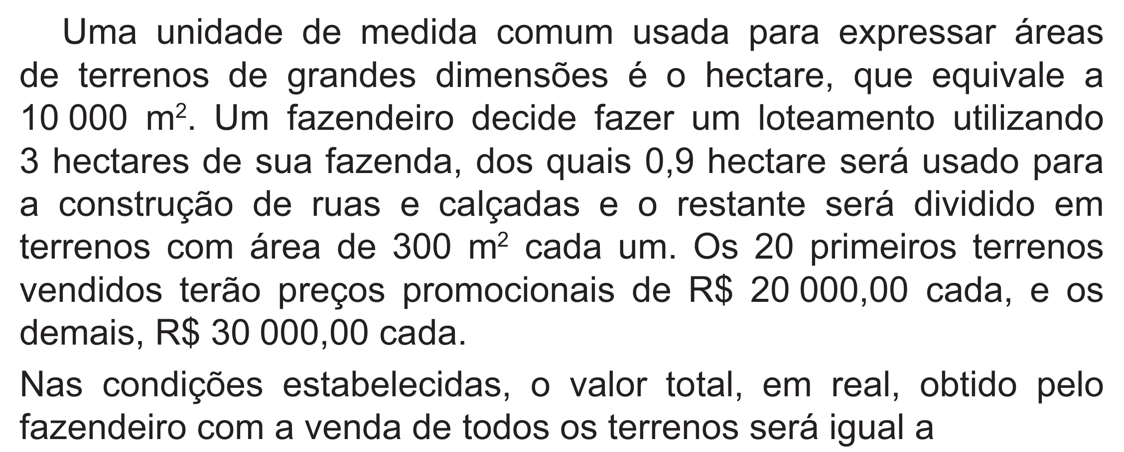 Enunciado original completo da questão 138 do ENEM 2021 - 2º Dia – Caderno 12 – Verde (Libras – Superampliada) – Aplicação Regular, página 43.