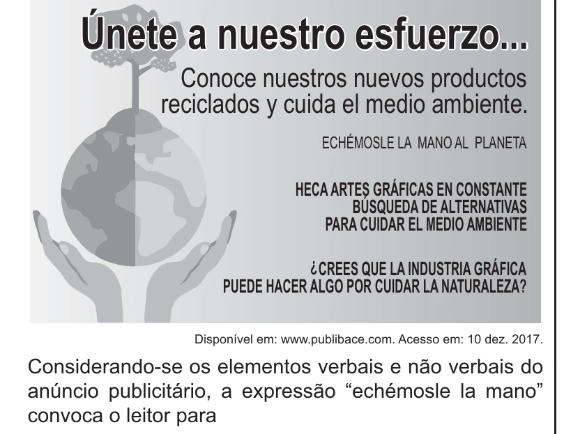 Enunciado original completo da questão 3 (espanhol) do ENEM 2021 - 1º Dia – Caderno 1 – Azul – Reaplicação/PPL/Segunda Oportunidade, página 5.