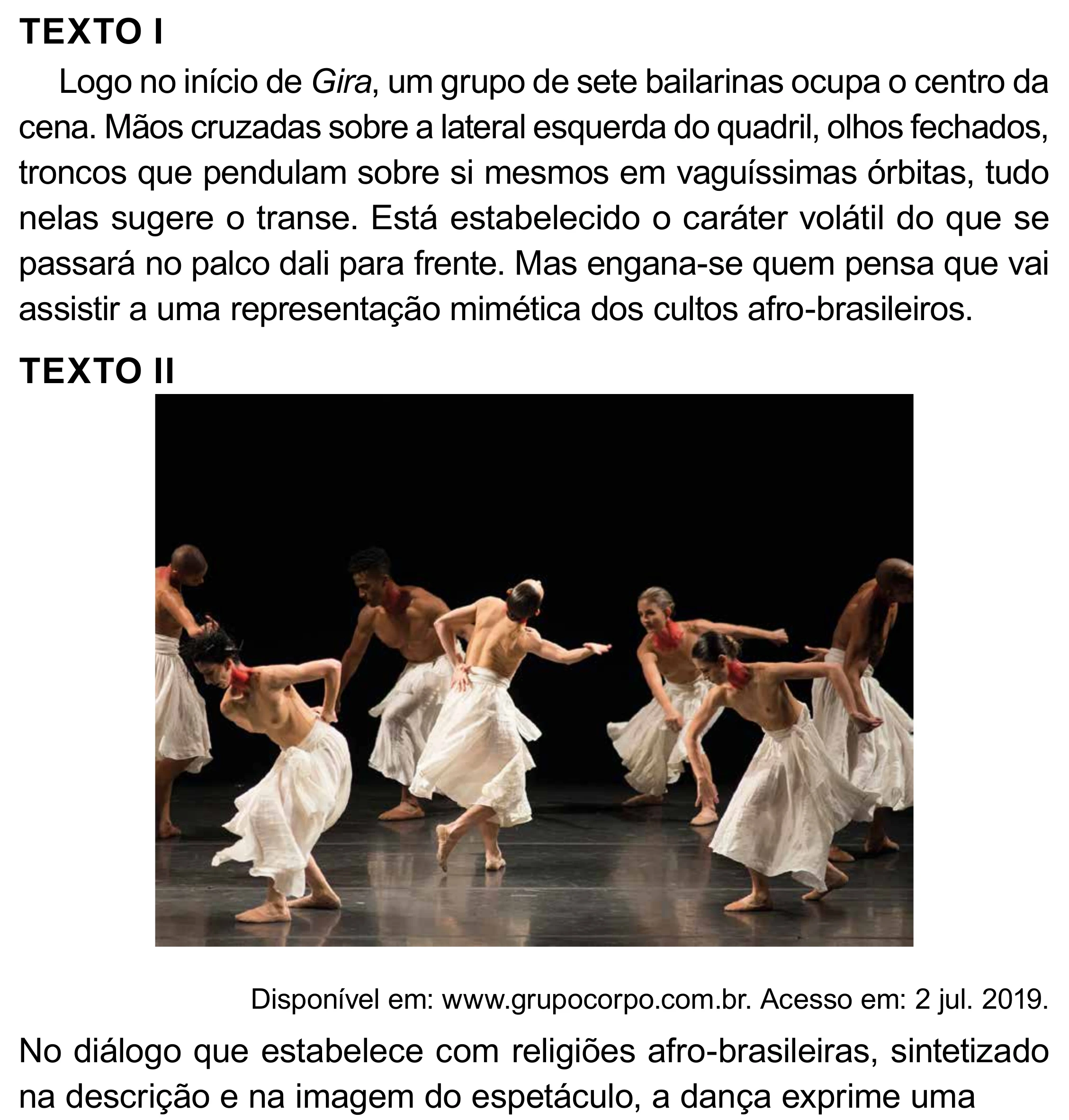 Enunciado original completo da questão 19 do ENEM 2023 - 1º Dia – Caderno 10 – Verde (Libras) – Aplicação Regular - (Superampliada), página 30.