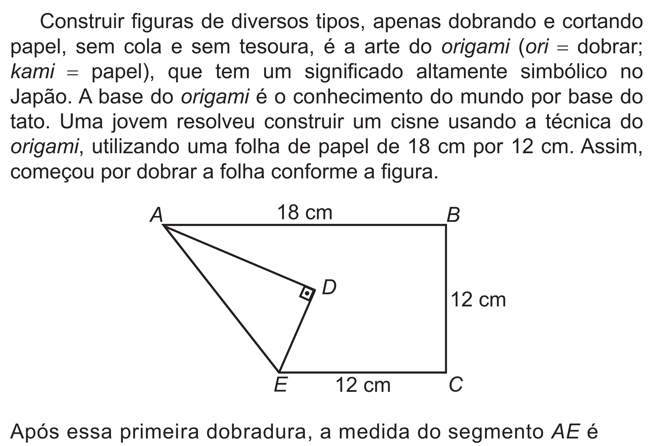 Enunciado original completo da questão 161 do ENEM 2019 - 2º Dia – Caderno 6 – Cinza (Superampliada) – Aplicação Regular, página 61.