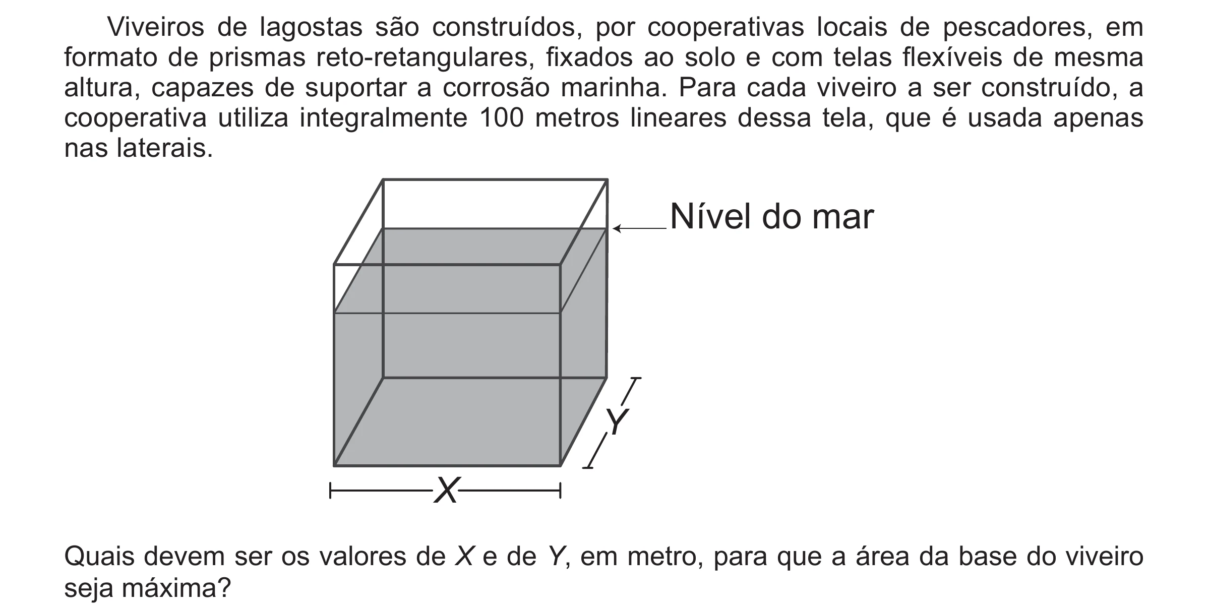 Enunciado original completo da questão 168 do ENEM 2017 - 2º Dia - Caderno 5 – Amarelo(Ampliada) – Aplicação regular, página 52.