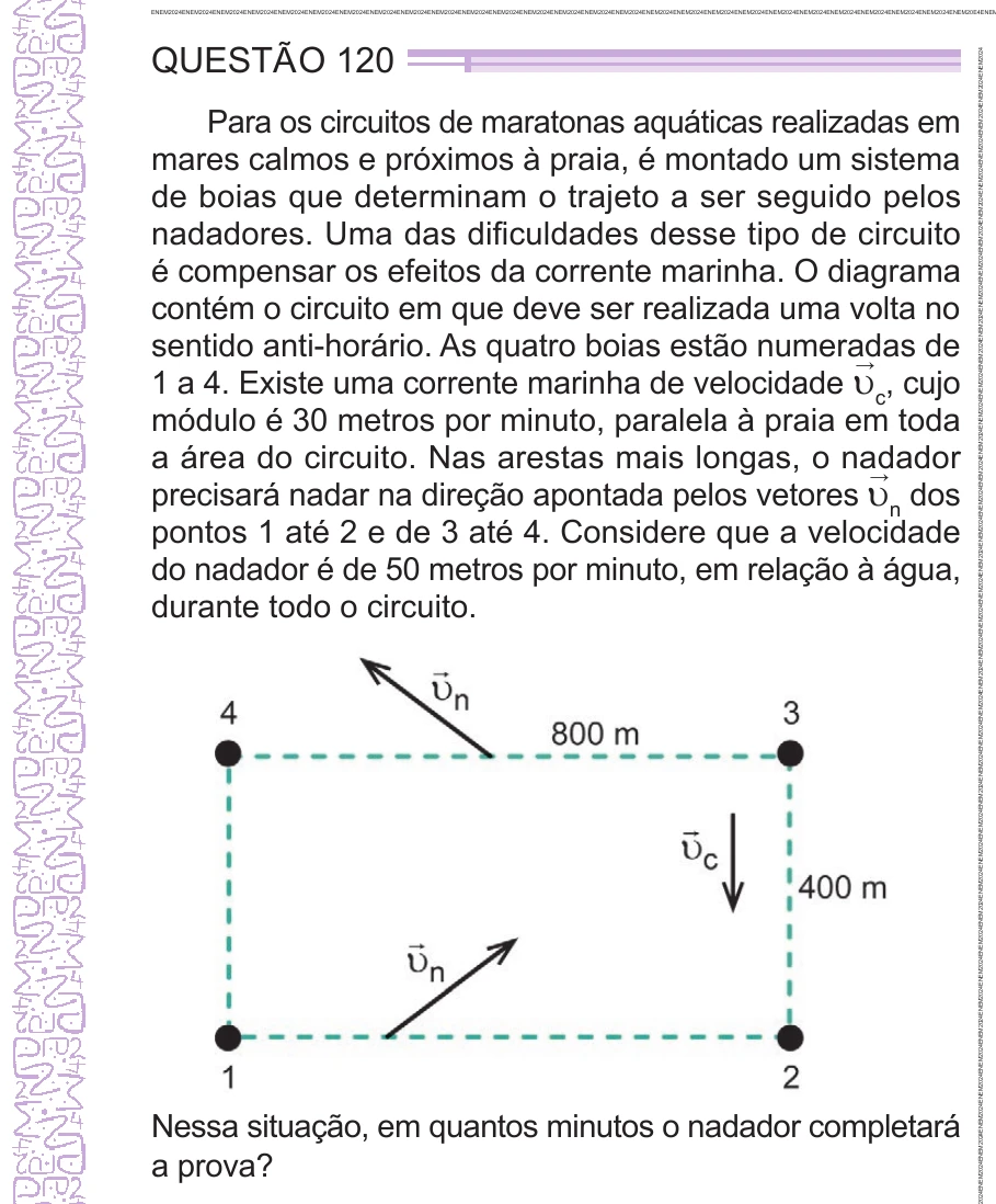 Enunciado original completo da questão 120 do ENEM 2024 - 2º Dia – Caderno 12 – Roxo (Libras) – Aplicação Regular, página 11.