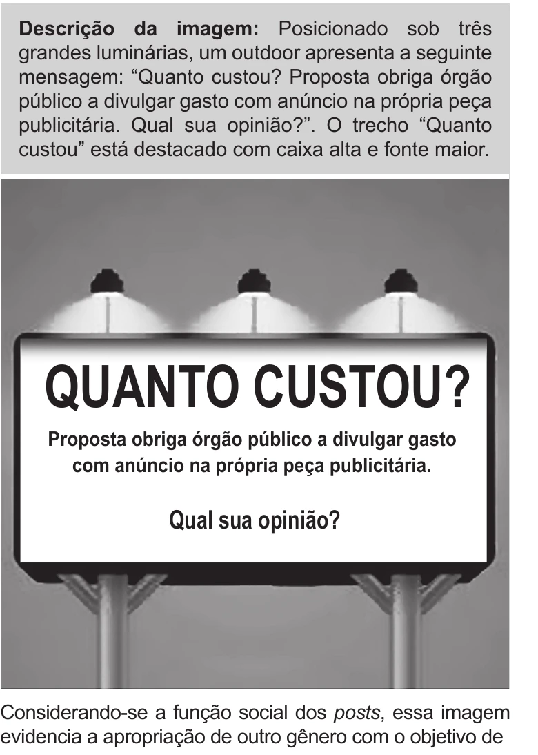 Enunciado original completo da questão 43 do ENEM 2022 - 1º Dia – Caderno 9 – Laranja (Braile e ledor) – Aplicação Regular, página 18.