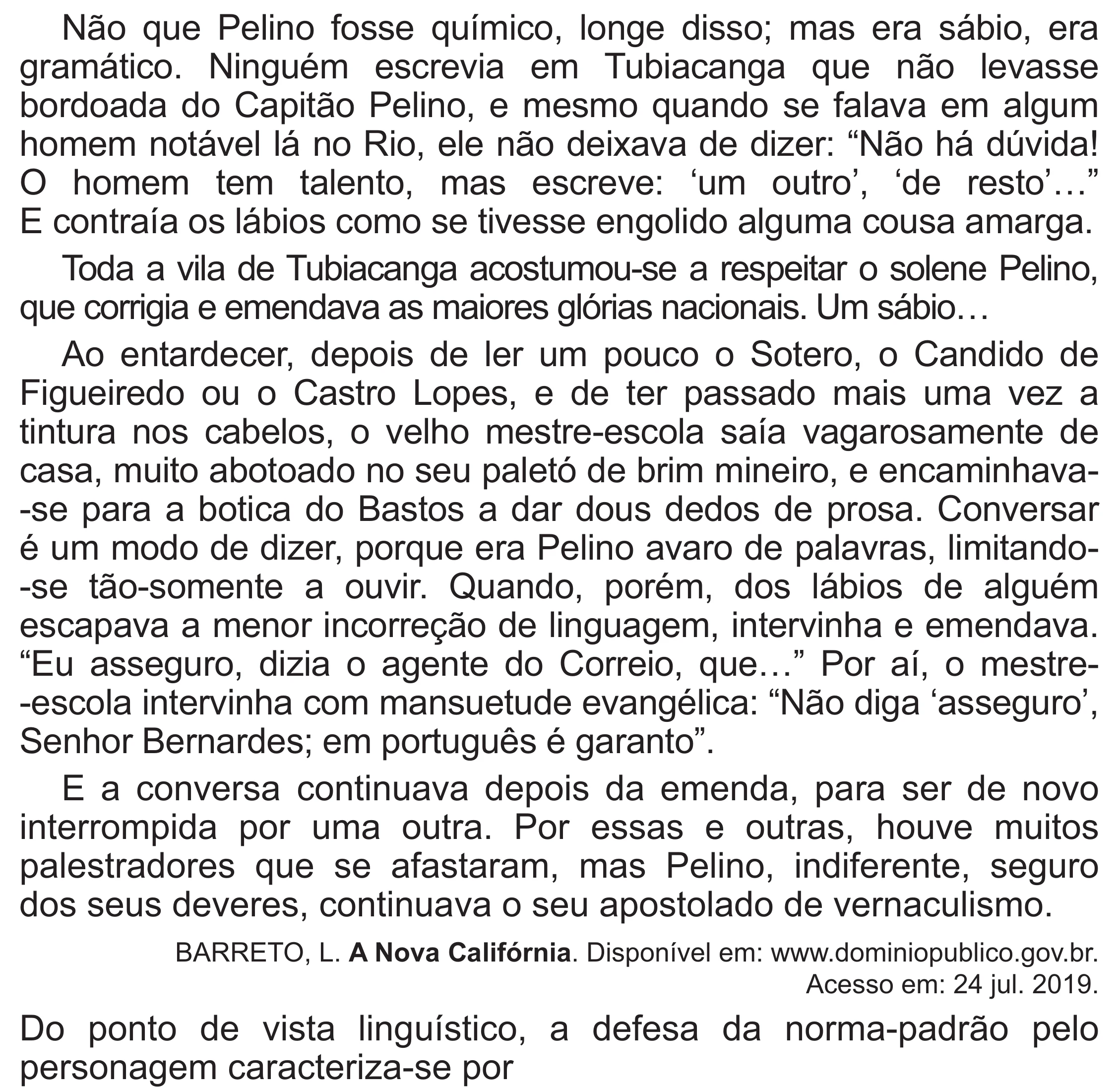 Enunciado original completo da questão 36 do ENEM 2021 - 1º Dia – Caderno 10 – Verde (Libras – Superampliada) – Aplicação Regular, página 41.