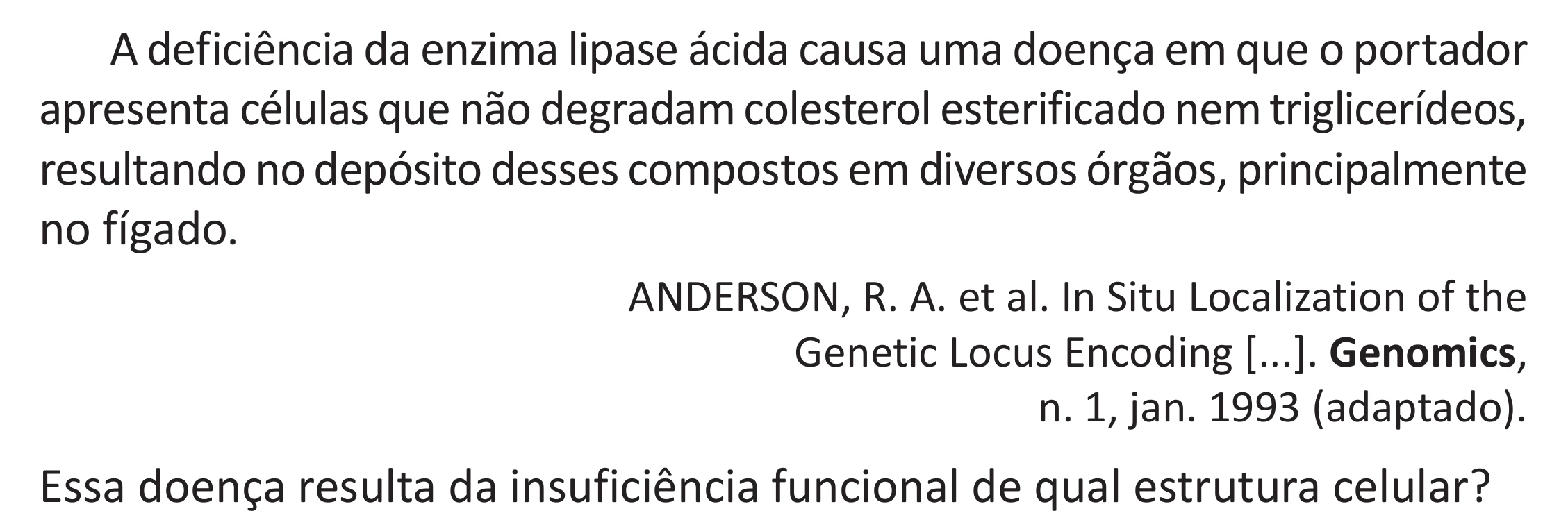 Enunciado original completo da questão 95 do ENEM 2025 - 2º Dia – Caderno 11 – Laranja (Braile e ledor) – Aplicação Regular - (Superampliada), página 6.