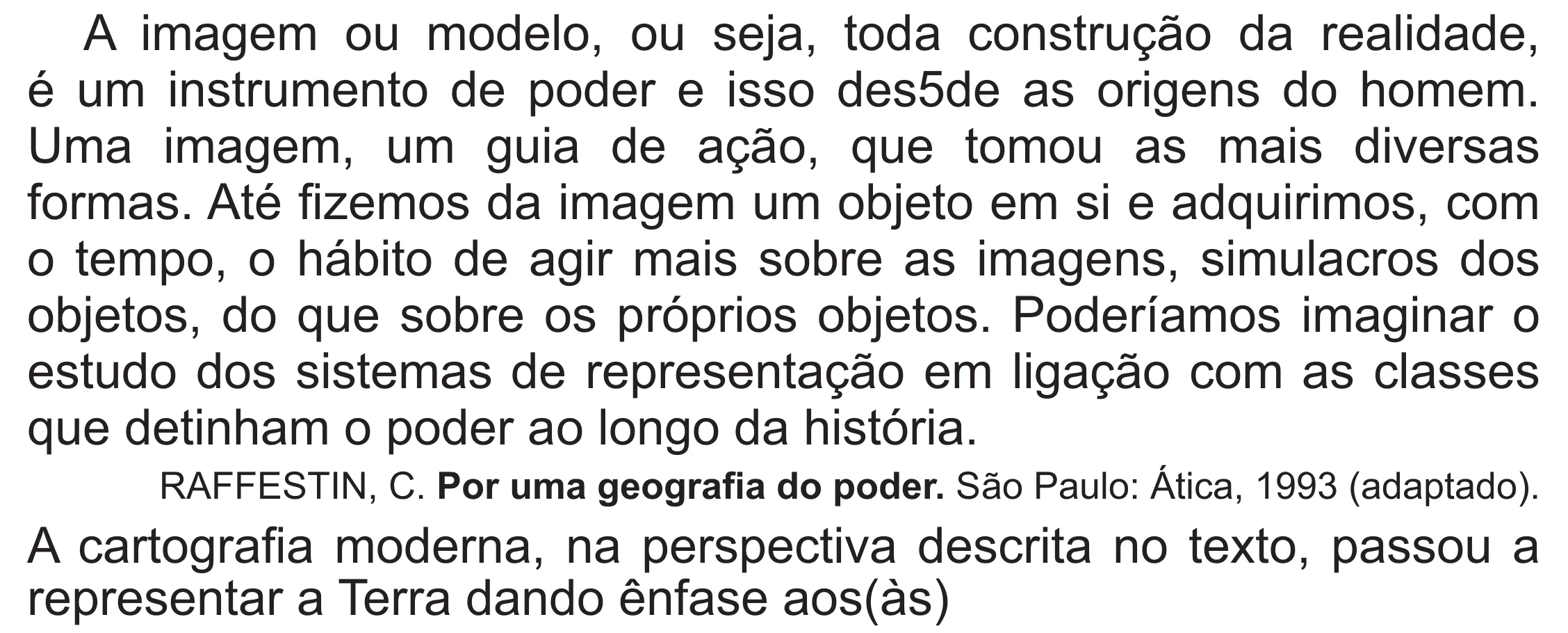 Enunciado original completo da questão 87 do ENEM 2021 - 1º Dia – Caderno 2 – Amarelo (Superampliada) – Reaplicação/PPL/Segunda Oportunidade, página 77.