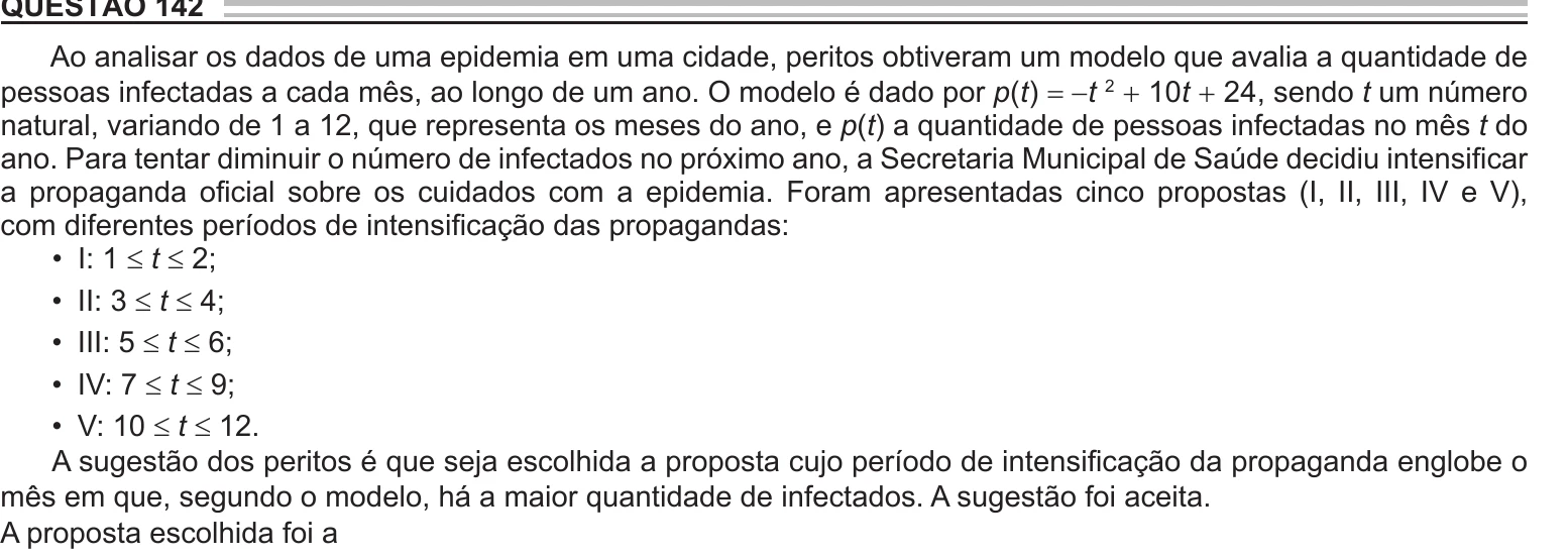 Enunciado original completo da questão 142 do ENEM 2022 - 2º Dia – Caderno 8 – Rosa – Aplicação Regular, página 19.