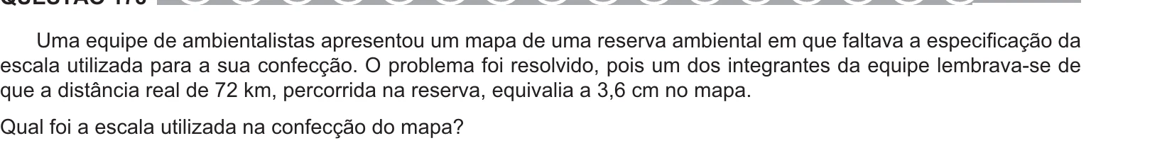 Enunciado original completo da questão 178 do ENEM 2017 - 2º Dia - Caderno 5 - Amarelo – Reaplicação/PPL, página 30.