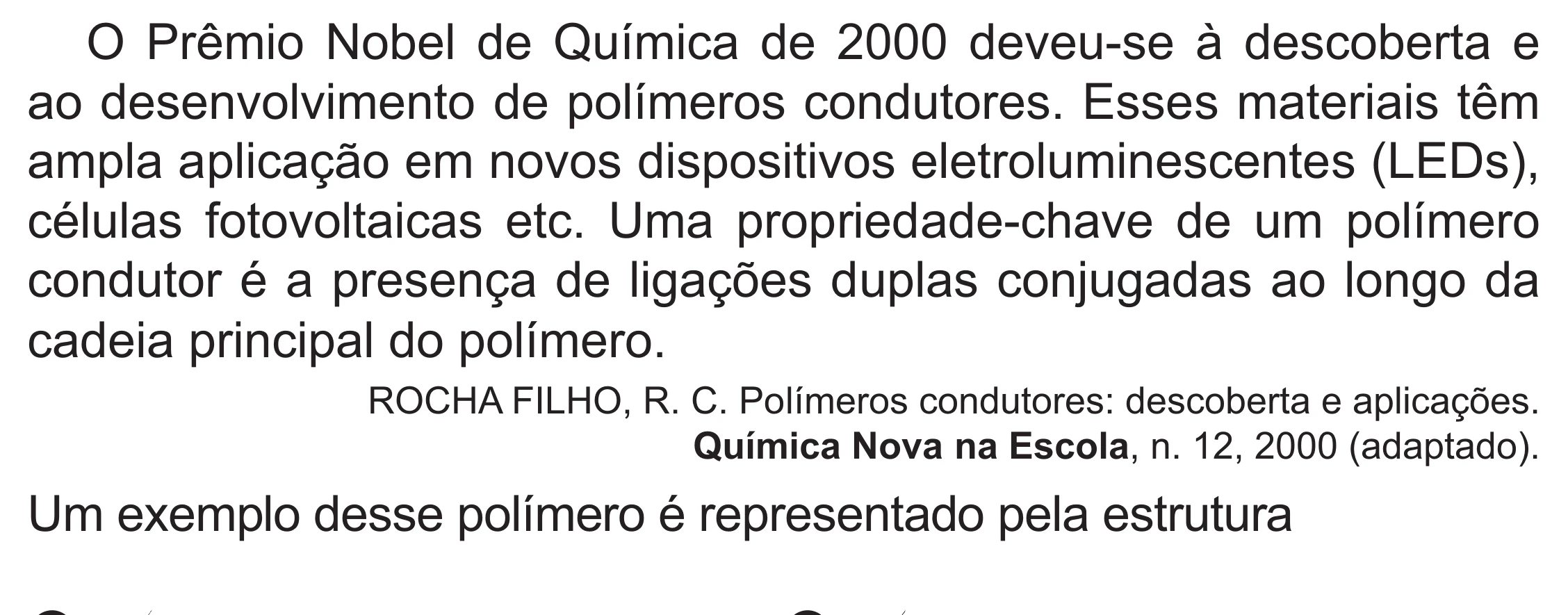 Enunciado original completo da questão 94 do ENEM 2021 - 2º Dia – Caderno 12 – Verde (Libras – Superampliada) – Aplicação Regular, página 6.
