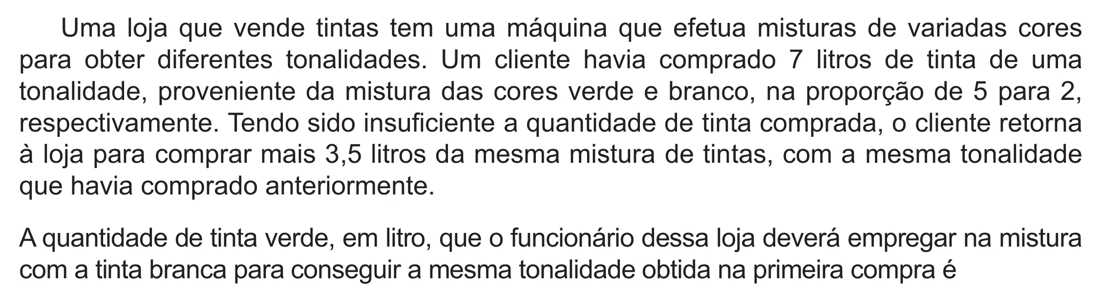 Enunciado original completo da questão 180 do ENEM 2021 - 2º Dia – Caderno 5 – Amarelo (Ampliada) – Reaplicação/PPL/Segunda Oportunidade, página 63.