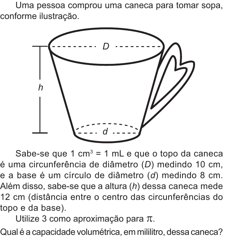 Enunciado original completo da questão 147 do ENEM 2021 - 2º Dia – Caderno 12 – Verde (Libras) – Aplicação Regular, página 19.