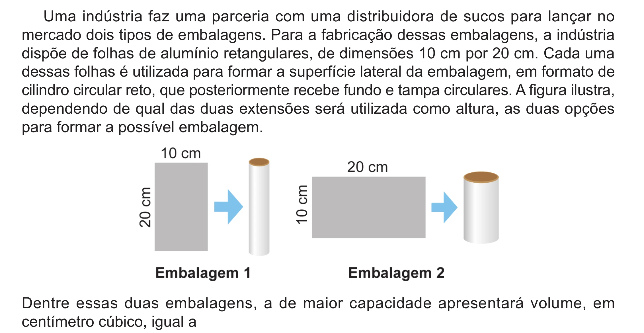 Enunciado original completo da questão 165 do ENEM 2024 - 2º Dia – Caderno 12 – Roxo (Libras) – Aplicação Regular - (Ampliada), página 49.