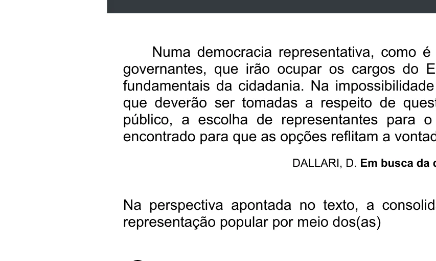 Enunciado original completo da questão 64 do ENEM 2020 - 1º Dia - Caderno 4 – Rosa – Espanhol – Aplicação digital, página 72.