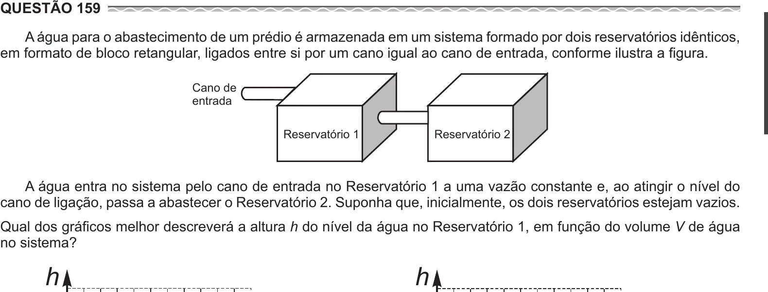 Enunciado original completo da questão 159 do ENEM 2017 - 2º Dia - Caderno 6 - Cinza – Aplicação regular, página 23.