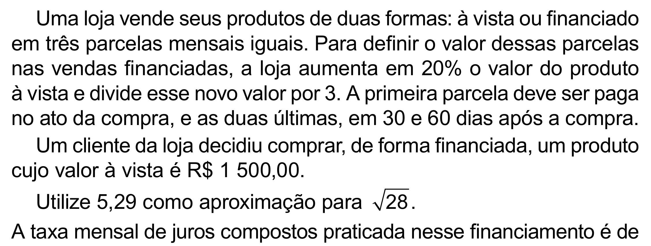 Enunciado original completo da questão 144 do ENEM 2023 - 2º Dia – Caderno 12 – Verde (Libras) – Aplicação Regular - (Superampliada), página 55.