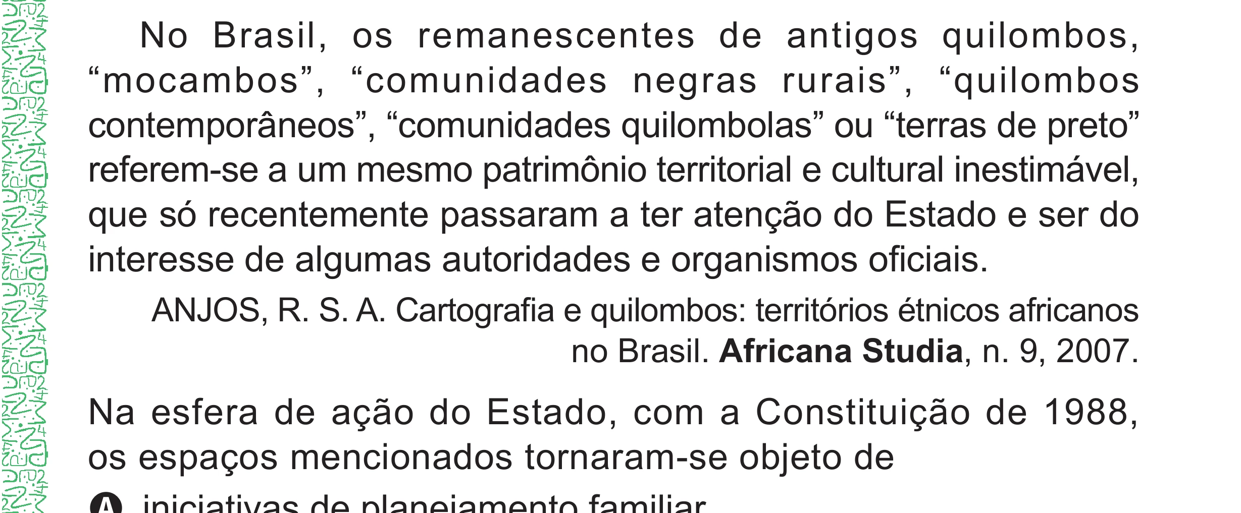 Enunciado original completo da questão 51 do ENEM 2024 - 1º Dia – Caderno 4 – Verde – Aplicação Regular - (Superampliada), página 65.