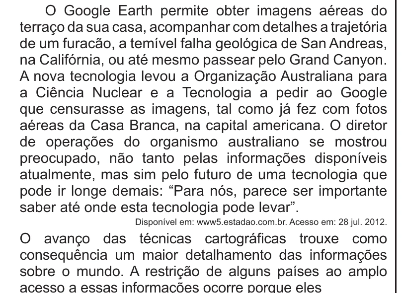 Enunciado original completo da questão 64 do ENEM 2021 - 1º Dia – Caderno 1 – Azul – Reaplicação/PPL/Segunda Oportunidade, página 25.